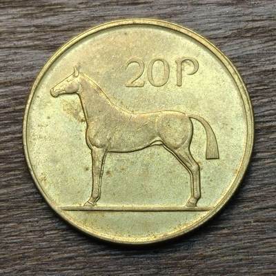 【铜匠收藏】★第135场★散币场，不寄存！！无佣金，30包邮。不满30元，支付5元运费。《接受代拍 代送NGC评级》 - 爱尔兰 1994年 20便士 马