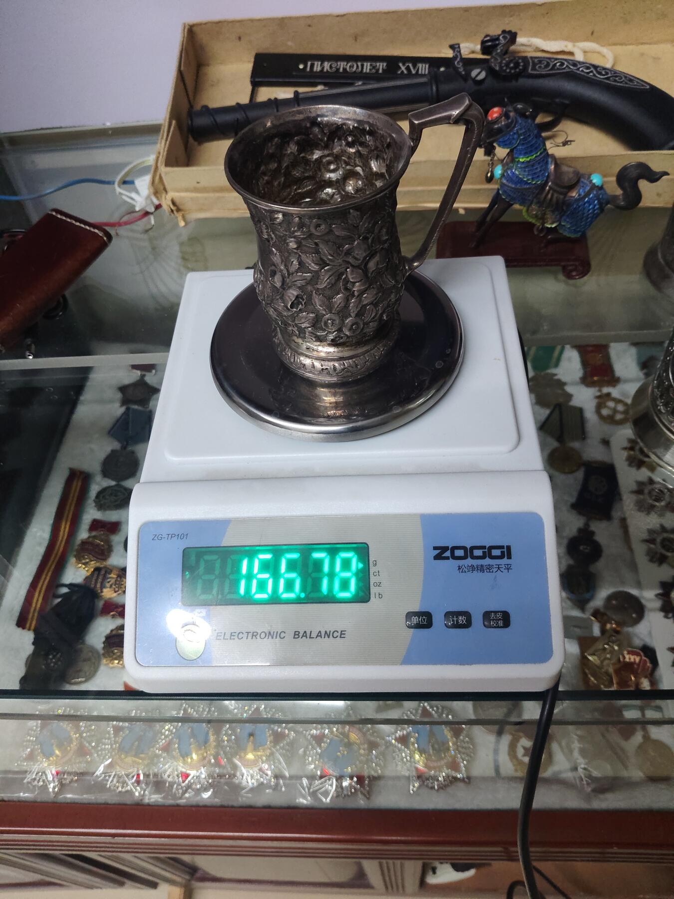 老银件 外国老银杯工艺好