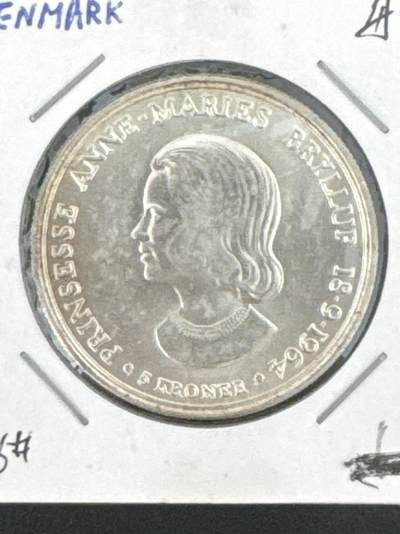 ❤️【币观天下】❤️ 第333期钱币拍卖- 2025.12.5周五晚上6点半场-长期征集拍品 - 丹麦1964年银币