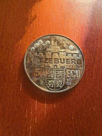 长老汇蛇年精选第七十八场拍卖 1995卢森堡5埃居铜镍币
