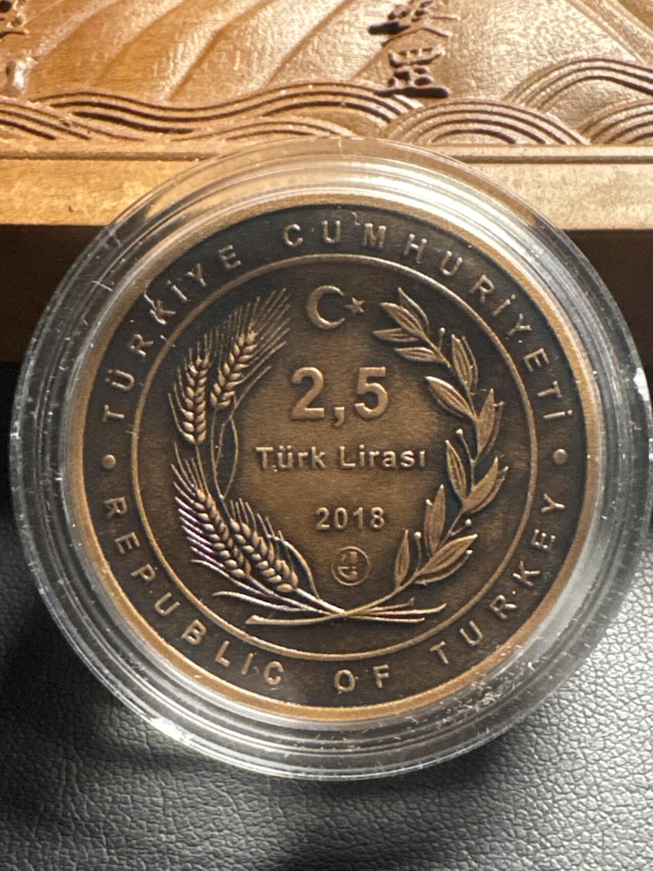 ❤️【币观天下】❤️ 第333期钱币拍卖- 2025.12.5周五晚上6点半场-长期征集拍品 土耳其2018年阿凡提民间故事系列仿古纪念铜币第四枚