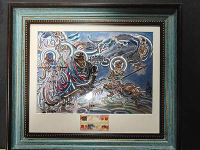 天玑星卡拍第144期《12.1周一截拍》持续收拍收评中 满赠卡需备注 - 【亲签版画】百里卡牌 新绘西游记 王湧喆 五圣成真 37/90 CCG专属标  