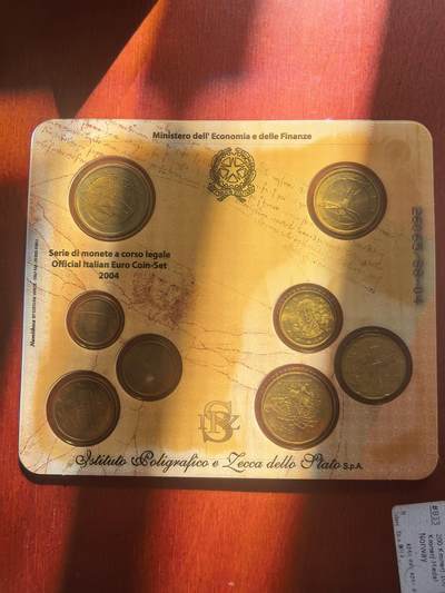 长老汇蛇年精选第七十八场拍卖 2004意大利欧元8枚卡装