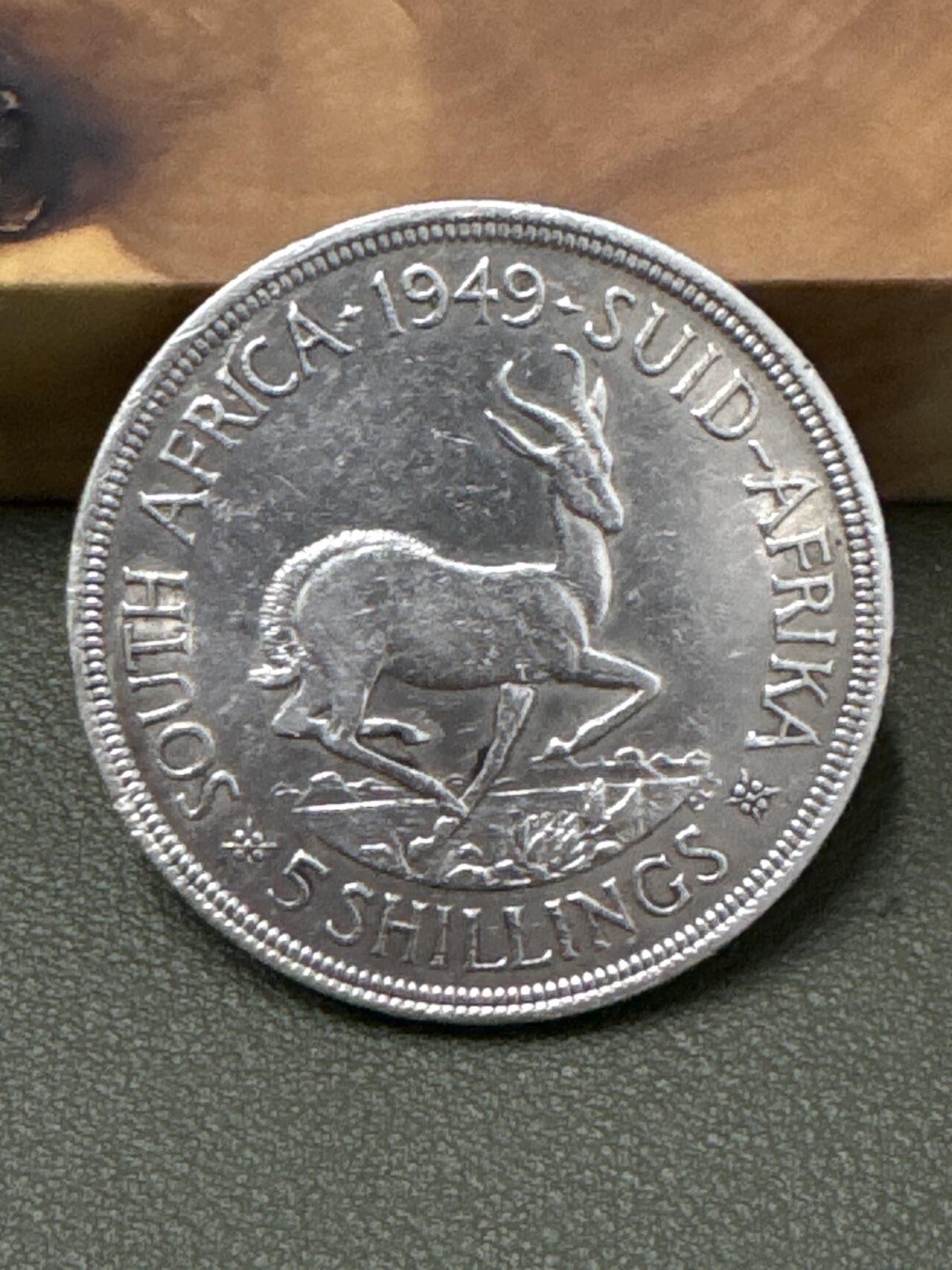 ❤️【币观天下】❤️ 第333期钱币拍卖- 2025.12.5周五晚上6点半场-长期征集拍品 南非1949年一盎司银币