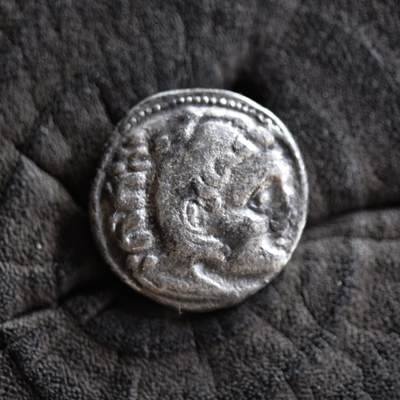 【良泉】【2025年最后一场】12月18日晚19.30点开拍！188组【直播场】西方古代钱币、丝路杂项、印章！ - 公元前310 – 301年【古希腊】亚历山大式一德拉克马，兰萨库斯造币厂打制，3.61克