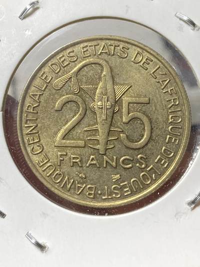 2025年第一百三十三场(总第一百五十九场）外国好品纸夹散币场(免佣金) - 好品–西非国家联盟1996年25法郎(第二套，Bee–蜜蜂标)
