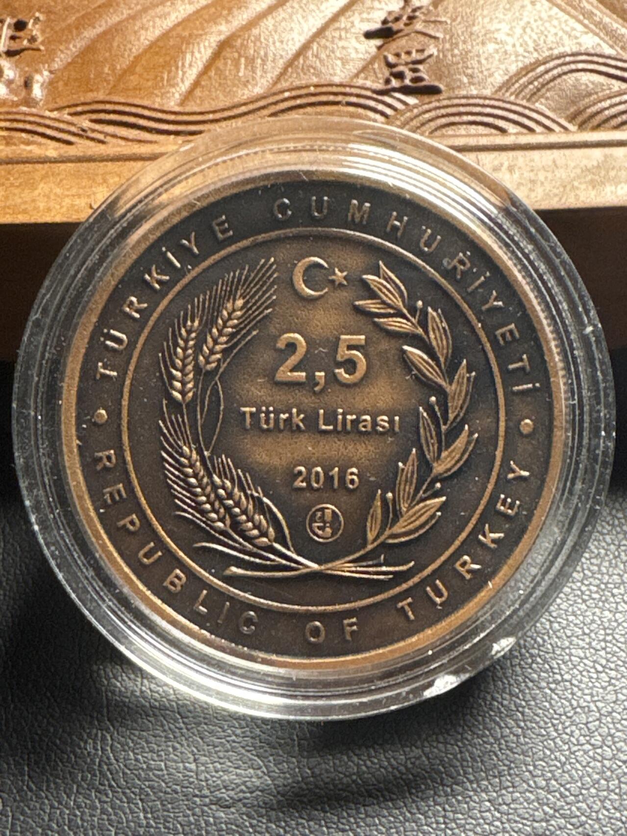 ❤️【币观天下】❤️ 第333期钱币拍卖- 2025.12.5周五晚上6点半场-长期征集拍品 土耳其2016年阿凡提民间故事系列仿古纪念铜币第二枚