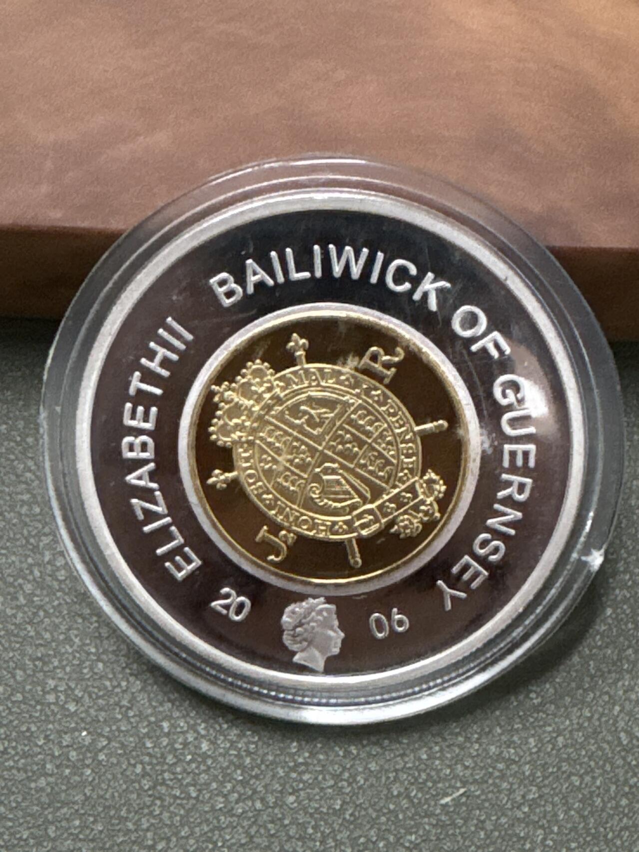 ❤️【币观天下】❤️ 第333期钱币拍卖- 2025.12.5周五晚上6点半场-长期征集拍品 格恩基子母币1685-1688年乔治1世