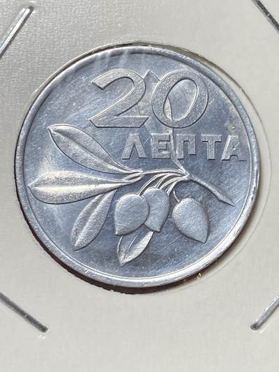 2025年第一百三十三场(总第一百五十九场）外国好品纸夹散币场(免佣金) - 少见原光好品–希腊🇬🇷1973单年份20雷普塔(军政府时期)