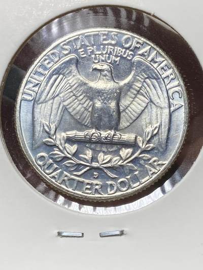2025年第一百三十三场(总第一百五十九场）外国好品纸夹散币场(免佣金) - 原光未流通–美国🇺🇸1964年1/4元银币(华盛顿1/4元第一版关门年，D标丹佛造，900高银)