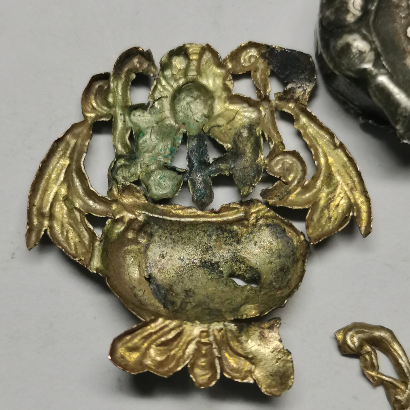 杂件专场85期 清代老银饰，残品