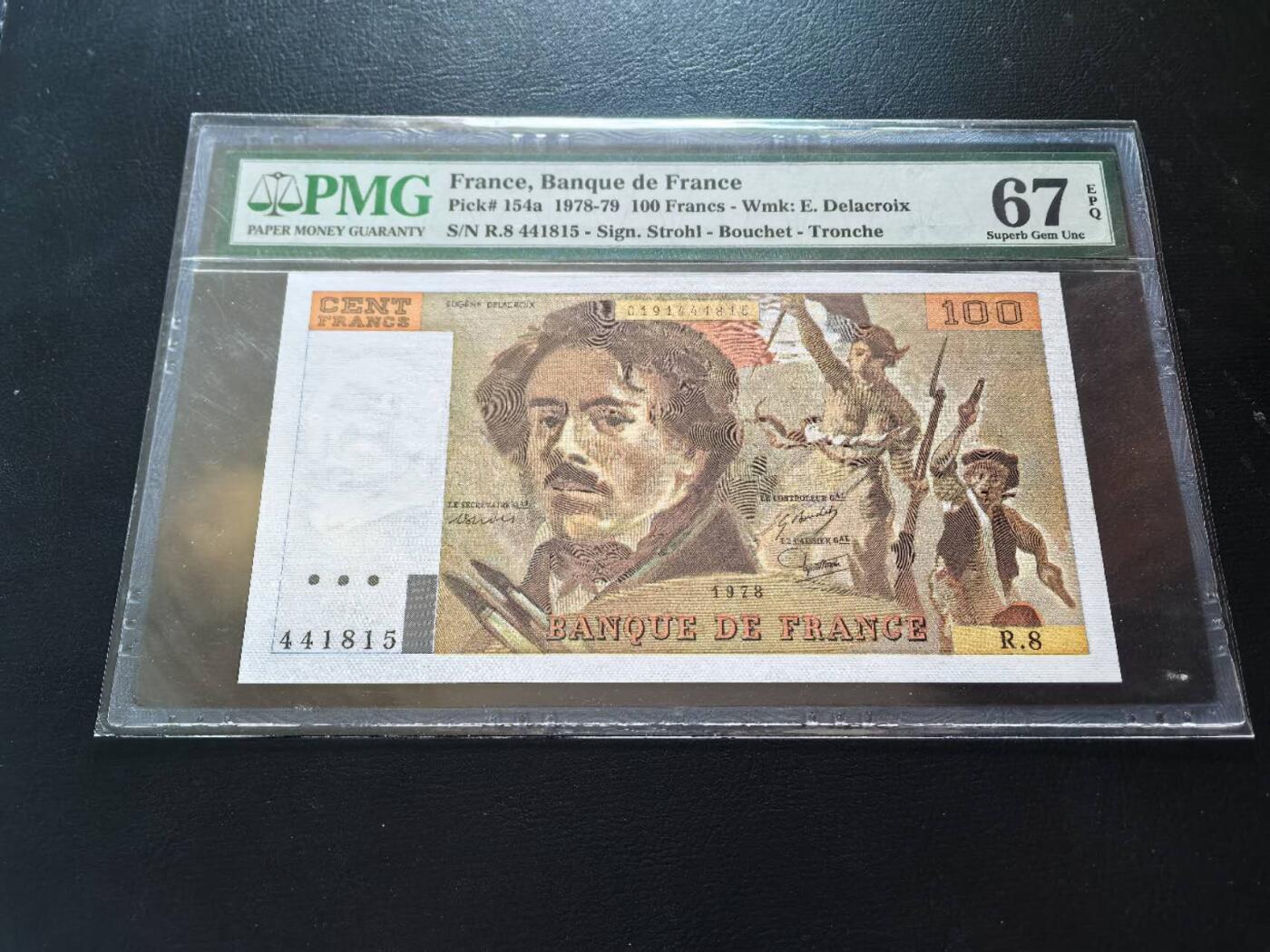 Triple S 第68期 1978法国100法郎，老壳，首发年a版