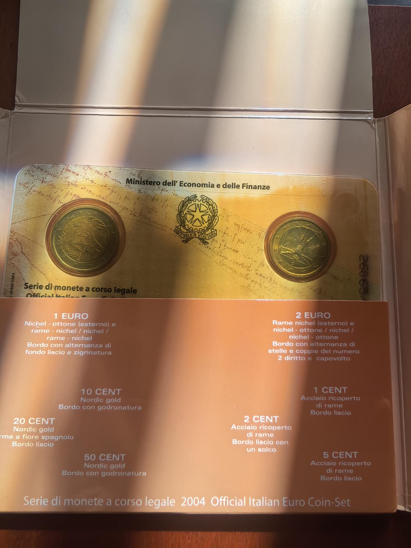 长老汇蛇年精选第七十八场拍卖 2004意大利欧元8枚卡装