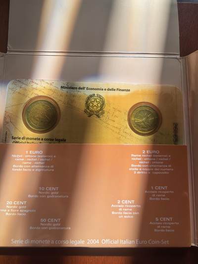 长老汇蛇年精选第七十八场拍卖 2004意大利欧元8枚卡装