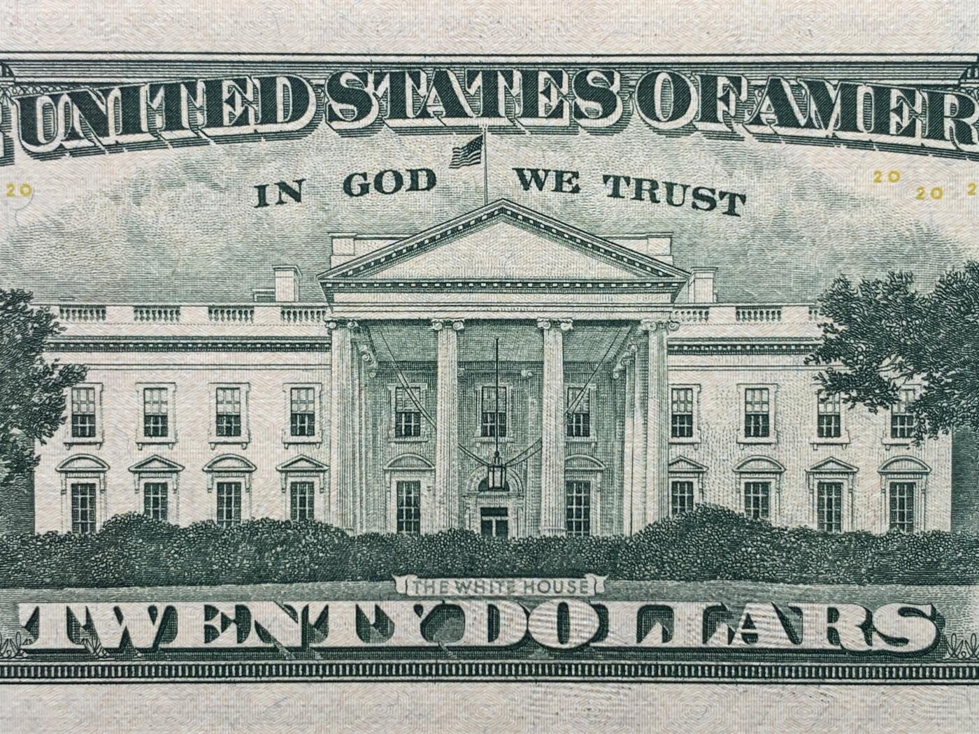 《竞宝斋》第444场 周日，周一，2场连拍 （全场包邮） ACG 64 美国 2009年20美元 彩版 数三 北斗号 双狮豹