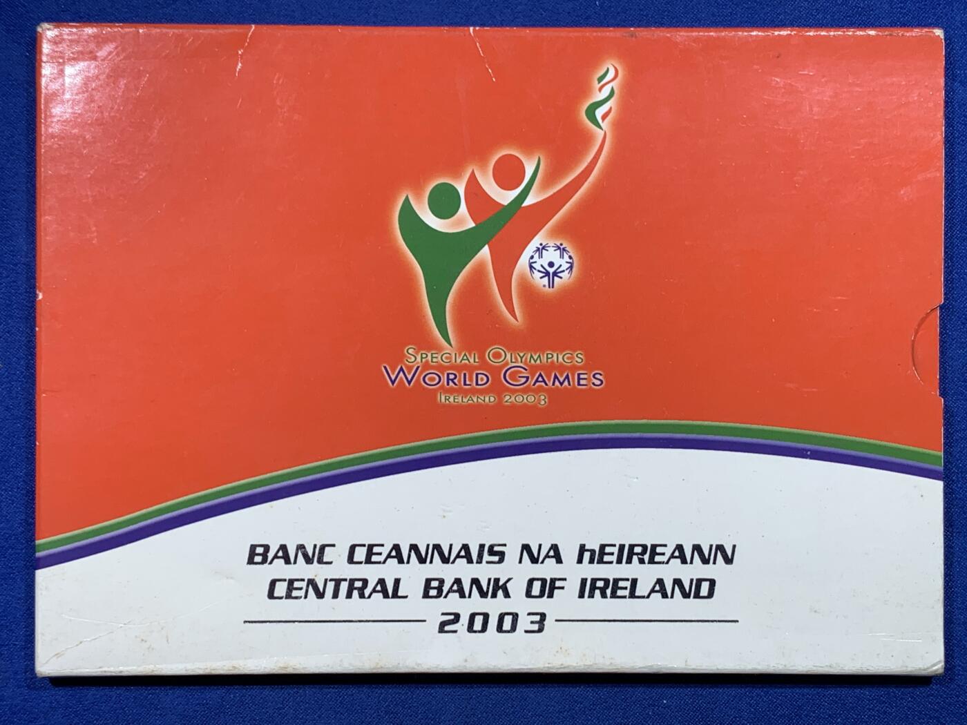 《竞宝斋》第444场 周日，周一，2场连拍 （全场包邮） 爱尔兰2003年官方套币，特奥会9枚欧元套币，含5欧元特奥会纪念，克书价高。