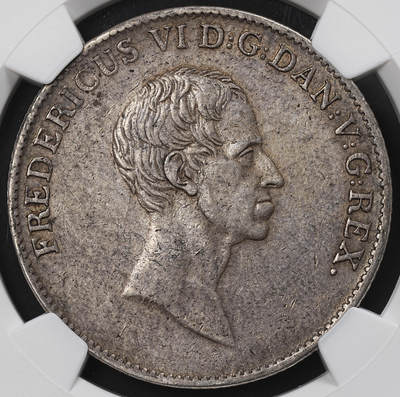 修遠堂世界钱币第九十六期 - NGC AU50 1826年丹麦SPECIEDALER大银币
