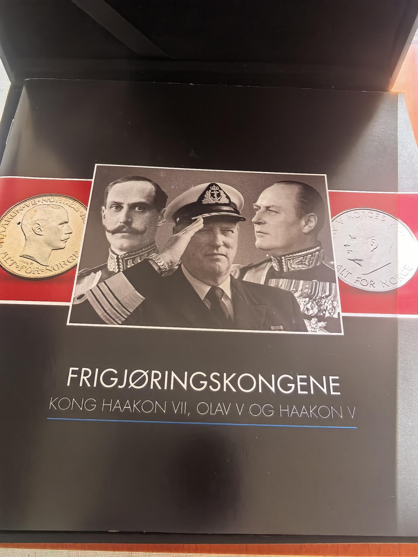 长老汇蛇年精选第七十八场拍卖 2006挪威哈康七世、奥利弗五世、哈罗德五世三王钱币一套，3银3镍2铜，银料价712元，盒证全，典藏版，稀少