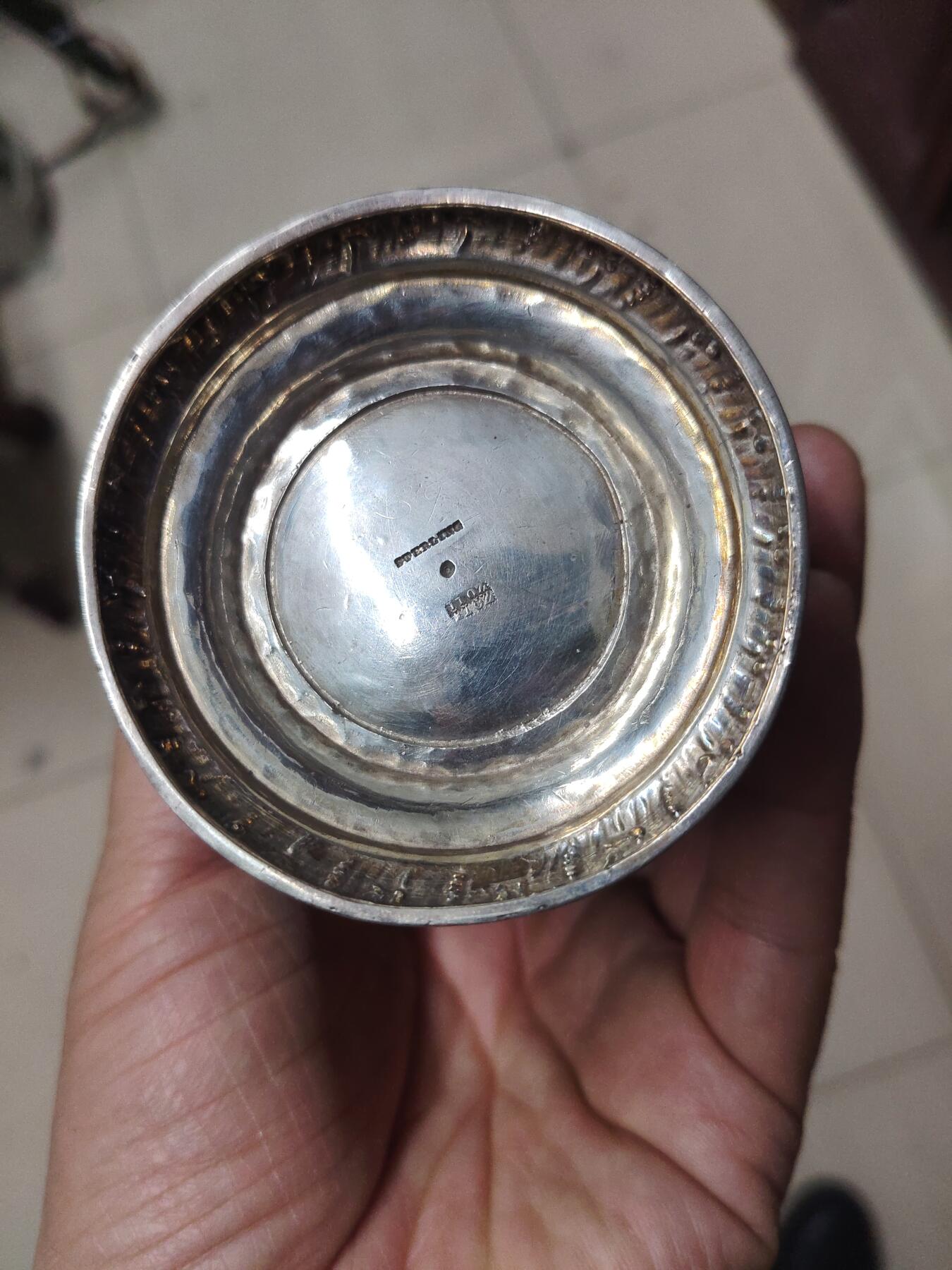 老银件 外国老银杯工艺好