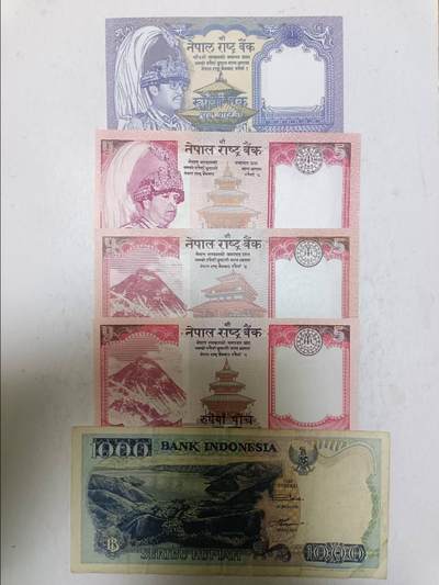 【20251204】非全新纸币和硬币第310场 - 亚洲国家5张纸币