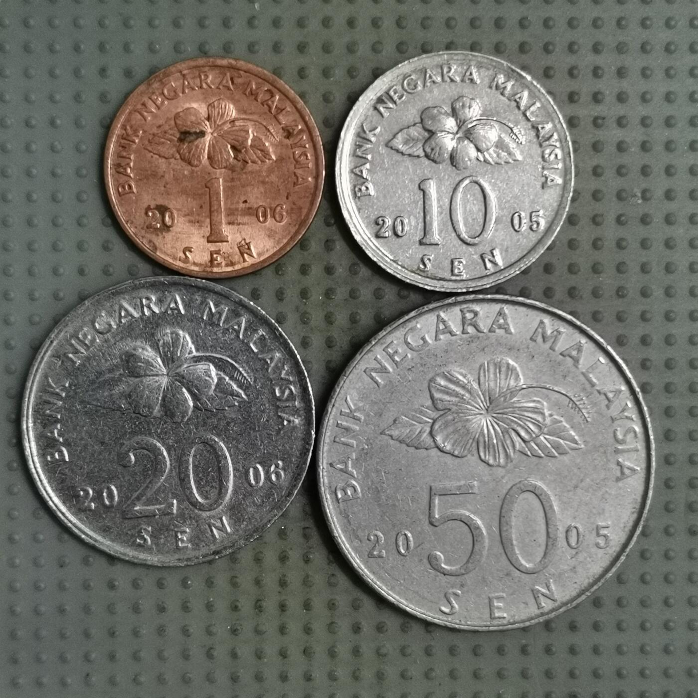 2025年第126场各国散币拍卖（总第126场） 马来西亚民俗版4枚