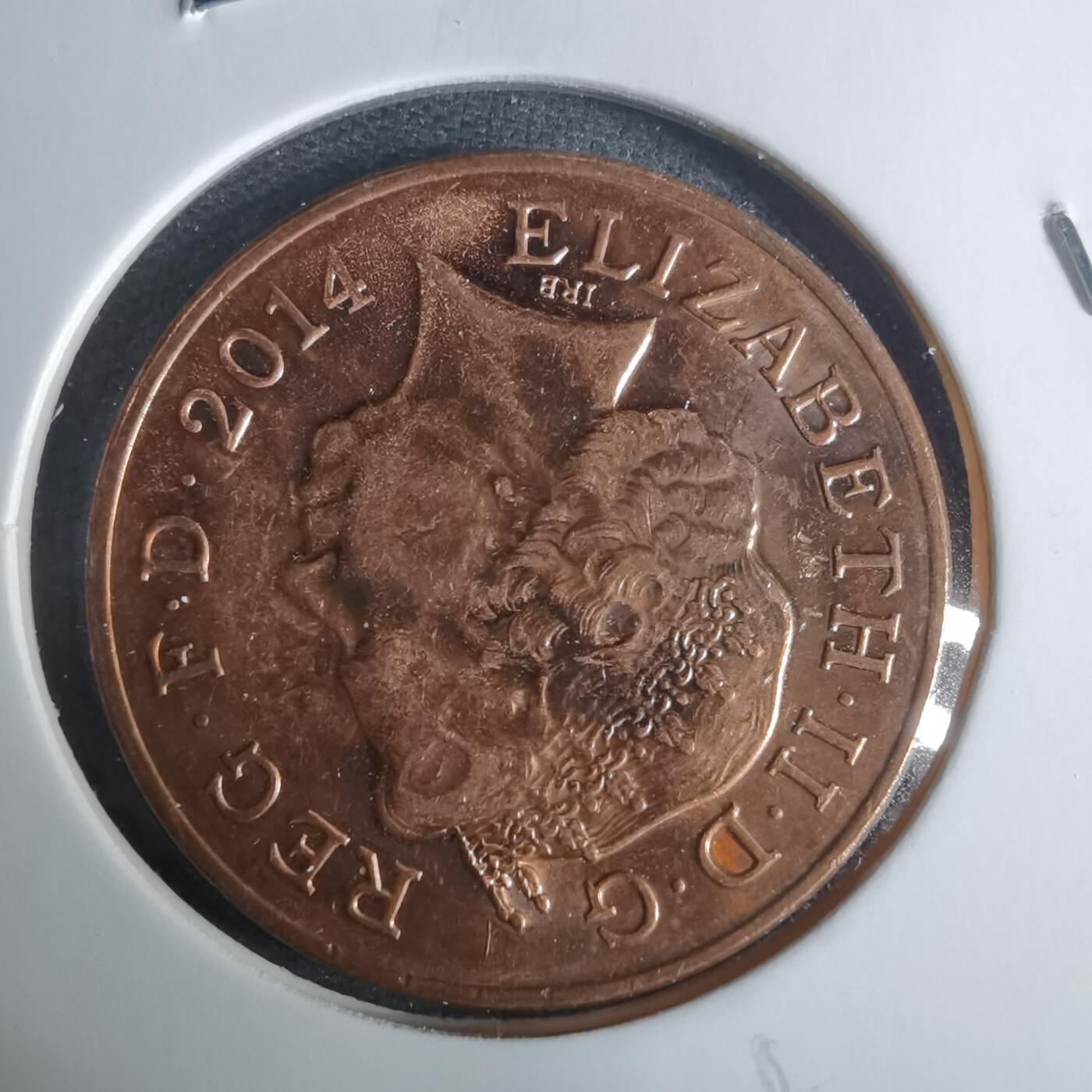 沼泽如烟--第919场 英国2014年2便士