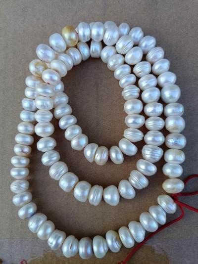 卡9.5~10的老珍珠项链 - 卡9.5~10的老珍珠项链