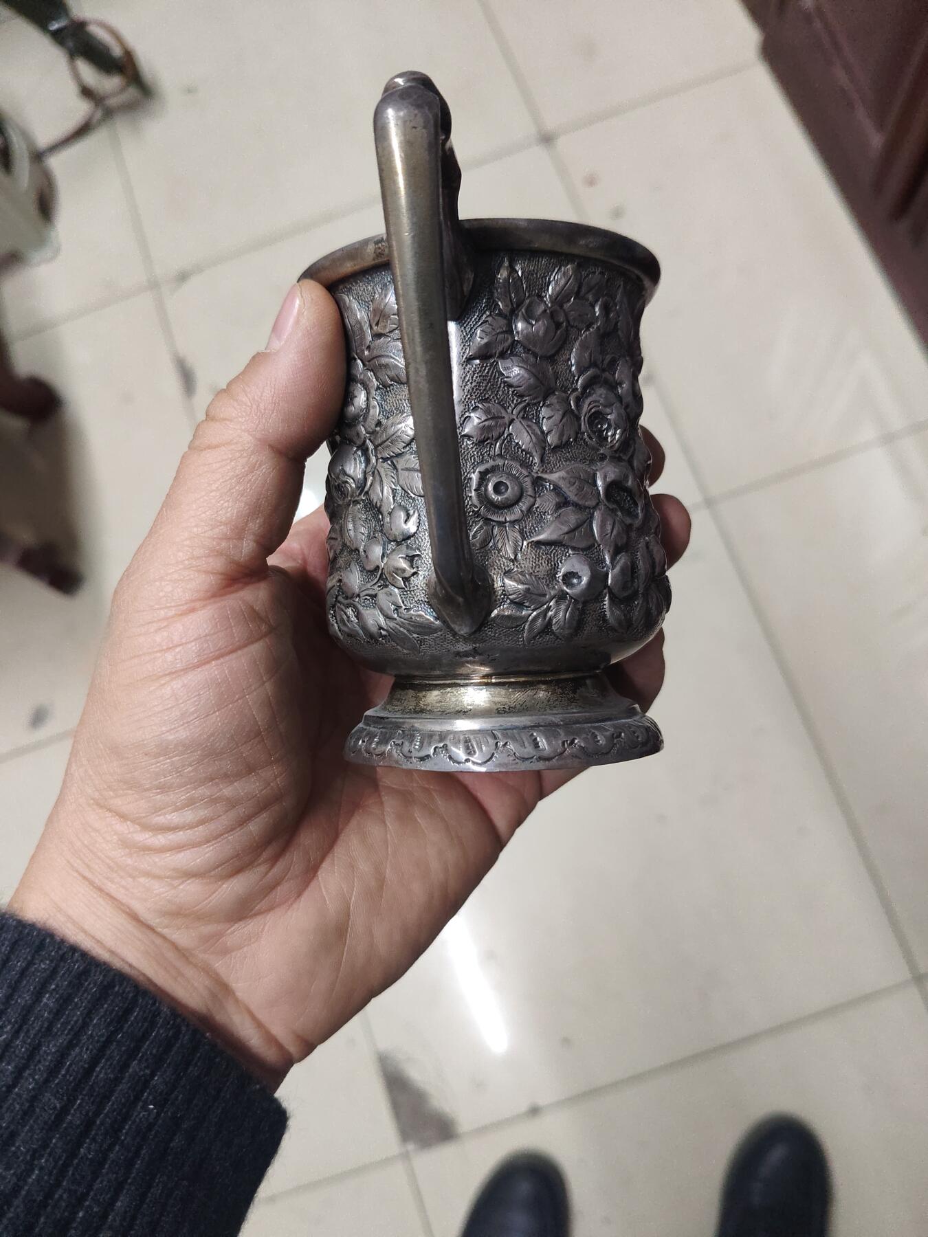 老银件 外国老银杯工艺好