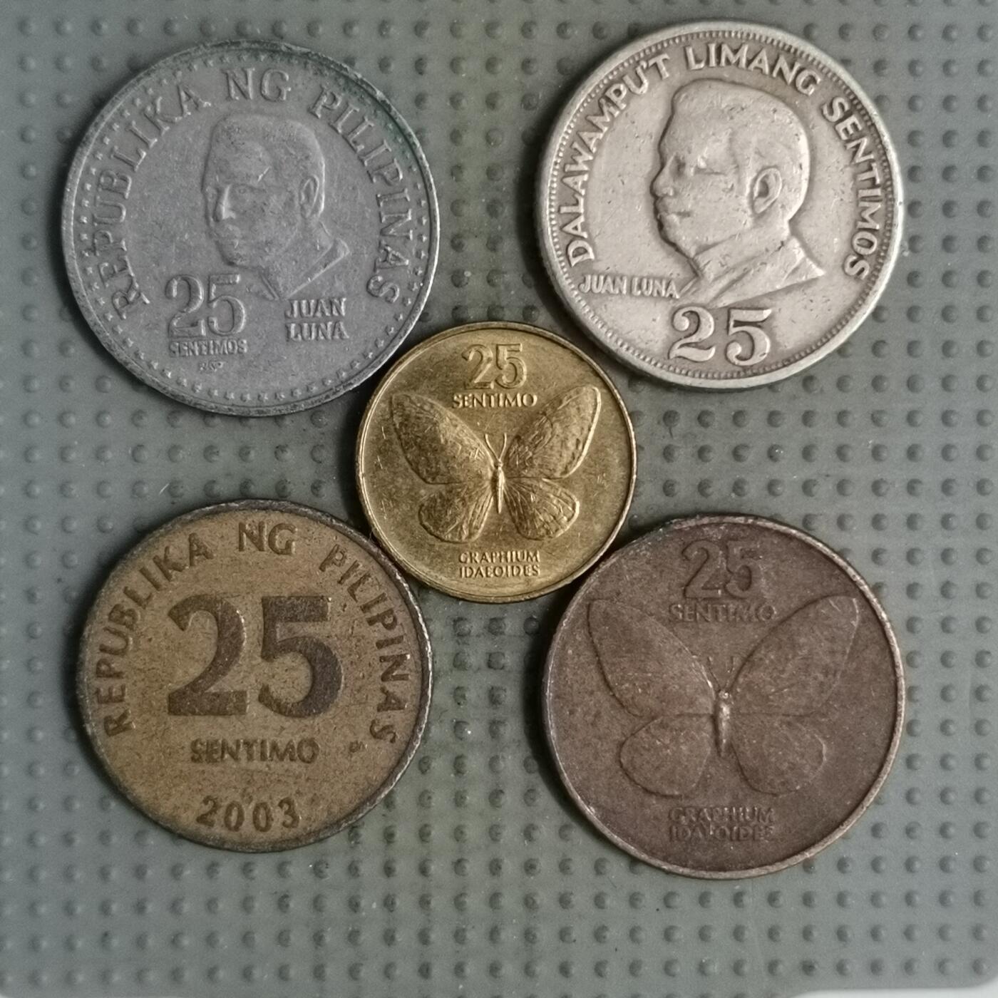 2025年第126场各国散币拍卖（总第126场） 菲律宾25分4枚不同