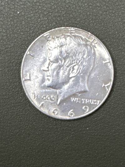 ❤️【币观天下】❤️ 第333期钱币拍卖- 2025.12.5周五晚上6点半场-长期征集拍品 - 美国1969年半圆银币