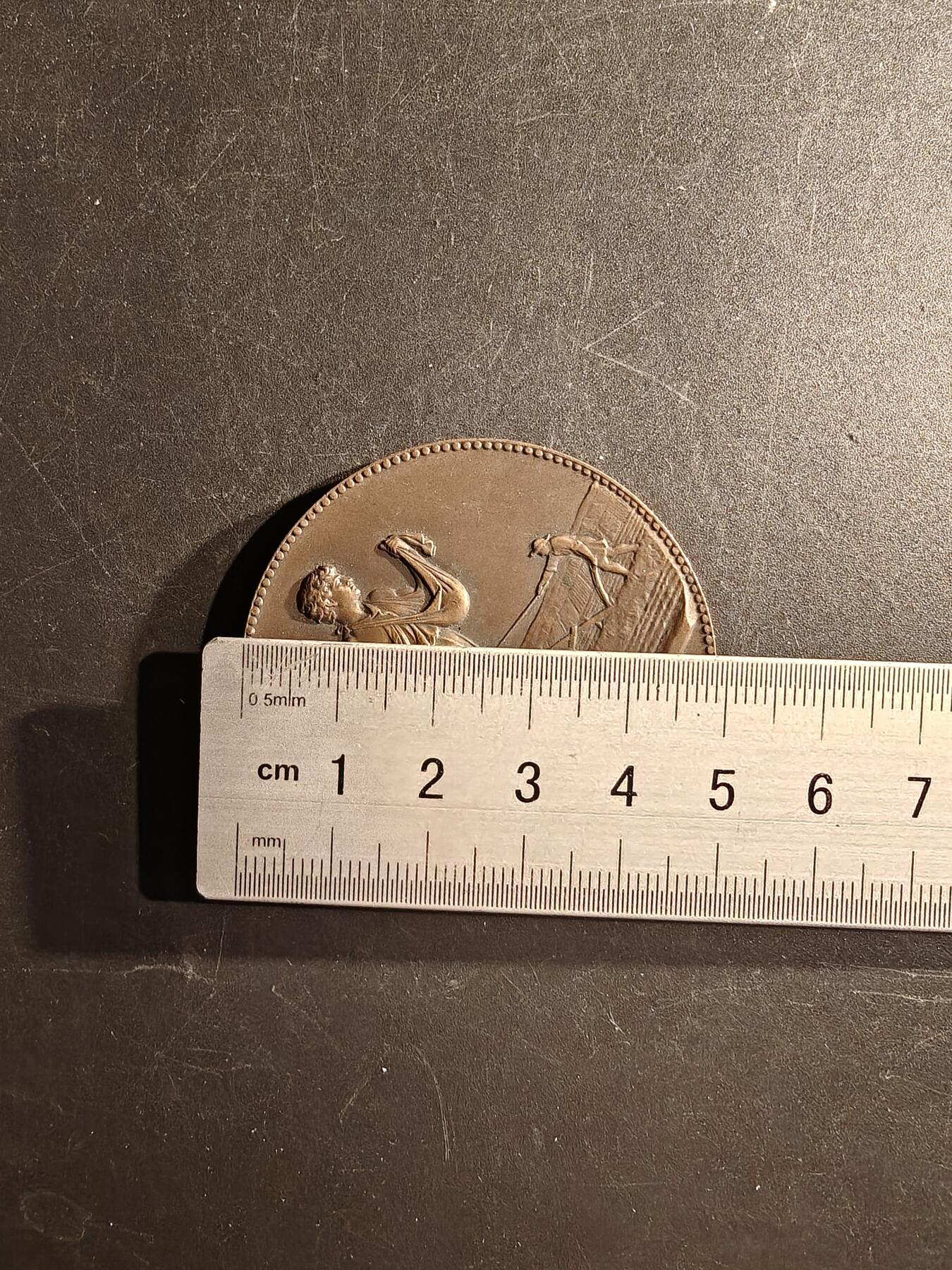 老王徽章第167期 法国农业部农业竞赛大铜章     播种女神     直径50mm.    重量61.5g