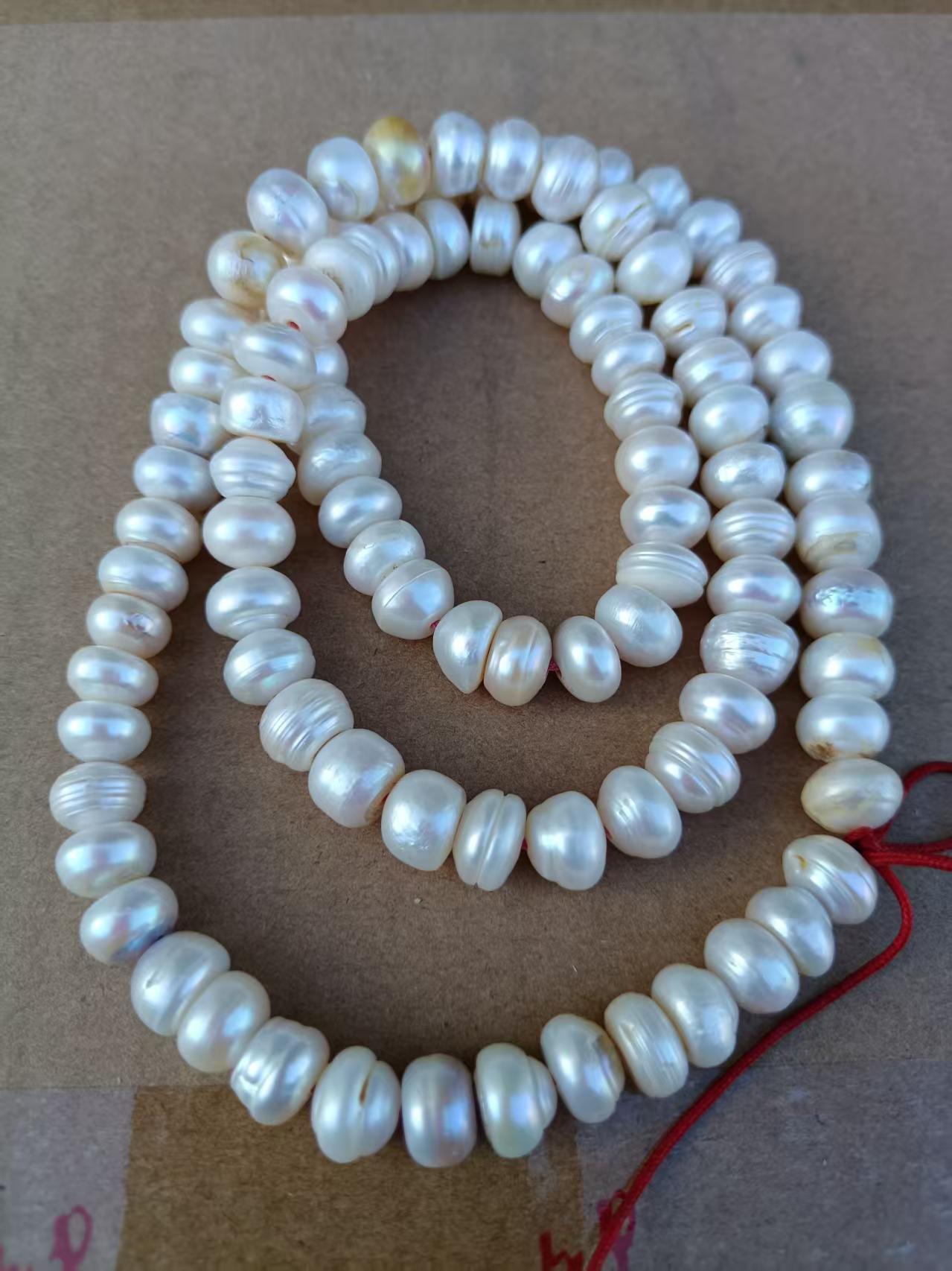 卡9.5~10的老珍珠项链