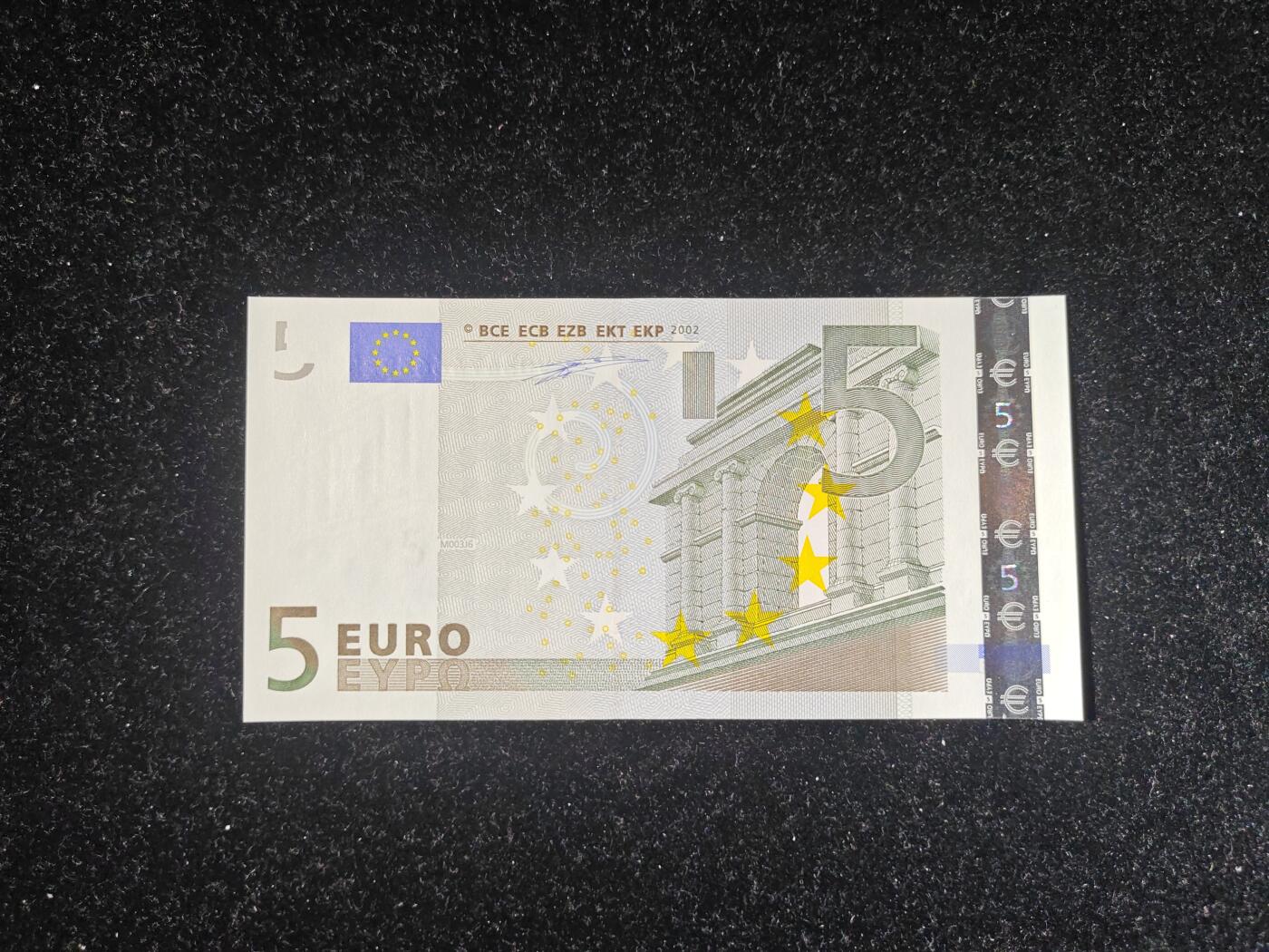 欧盟 V冠西班牙版 一签 5欧 全新UNC