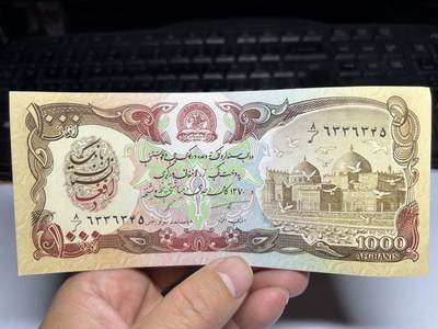 2025年集古藏今外币拍卖第十期-第10场—（总第290拍-纸币专场），本期拍完结算一次，发货时间2-3天，休息几天后继续新的一期拍卖。 - 2008年阿富汗1000阿富汗尼