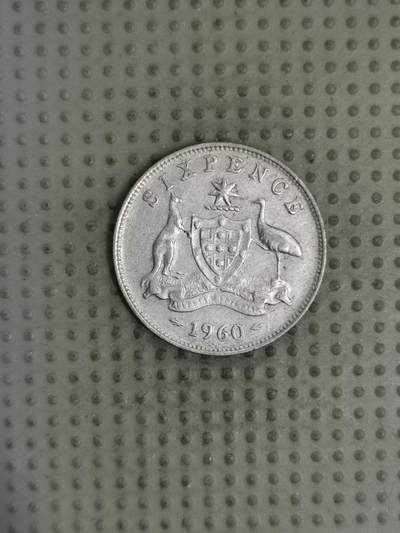 2025年第128场各国散币拍卖（总第128场） - 澳大利亚1960年6便士银币
