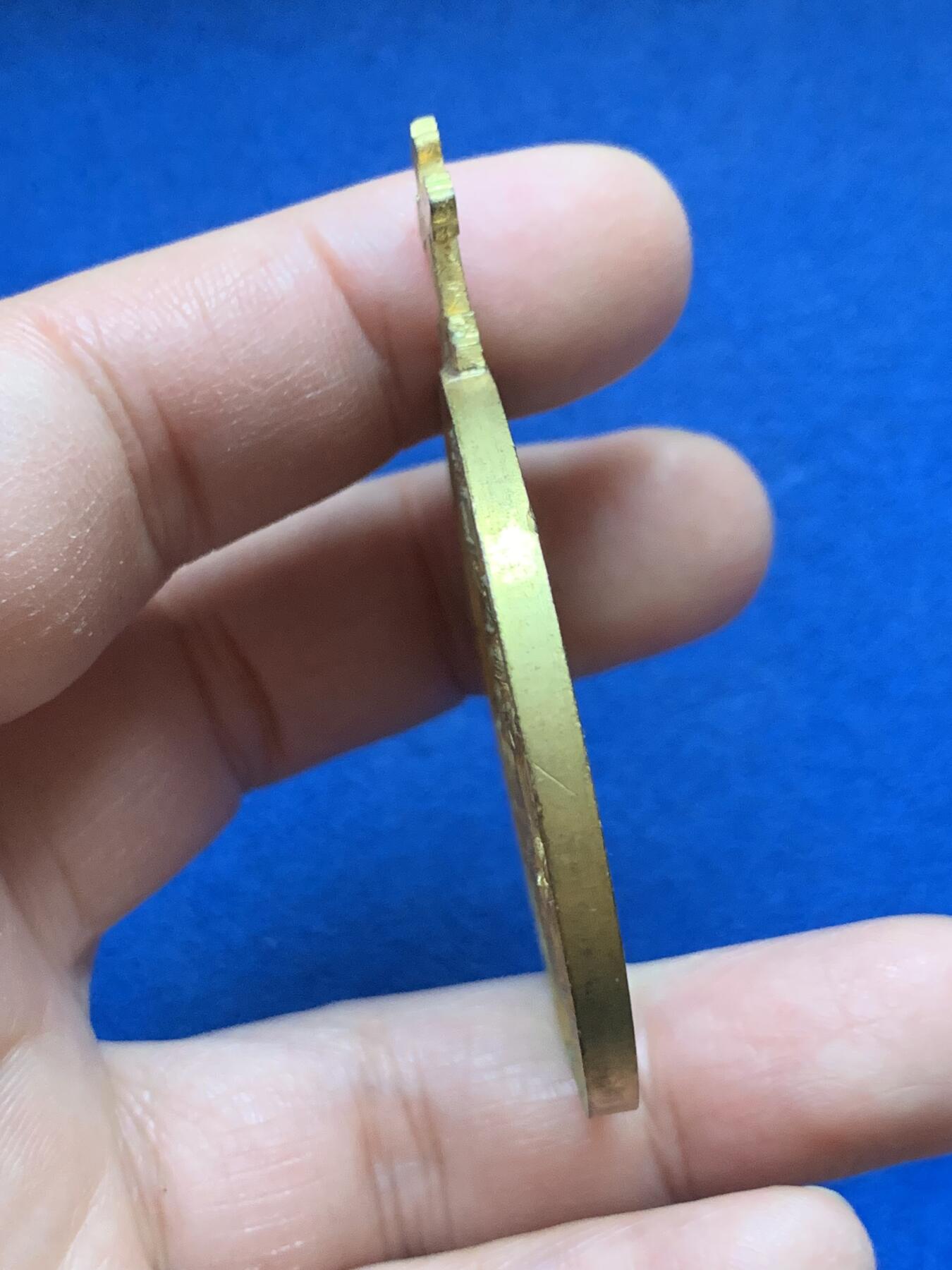 《竞宝斋》第444场 周日，周一，2场连拍 （全场包邮） 教皇利奥十三世纪念镀金铜章 36.8克 46.5mm 细节见图