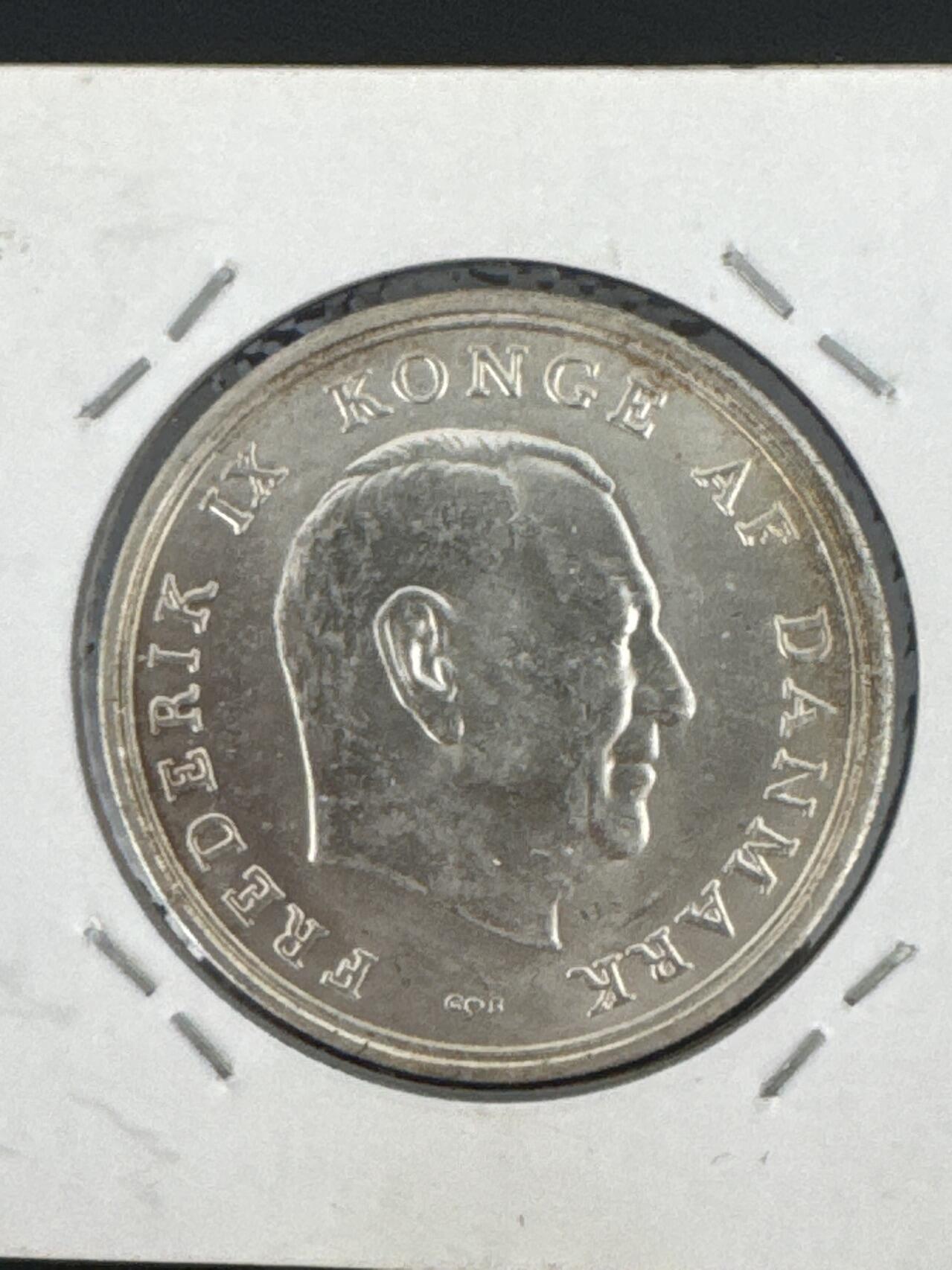 ❤️【币观天下】❤️ 第333期钱币拍卖- 2025.12.5周五晚上6点半场-长期征集拍品 丹麦1964年银币