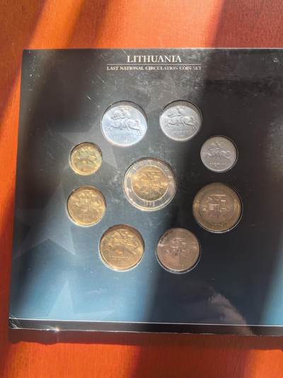 长老汇蛇年精选第七十八场拍卖 立陶宛最后的流通币9枚套，卡装
