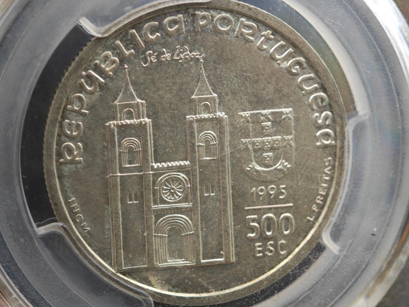 12月1日精品徽章专场 闻德评级 1995年葡萄牙银币