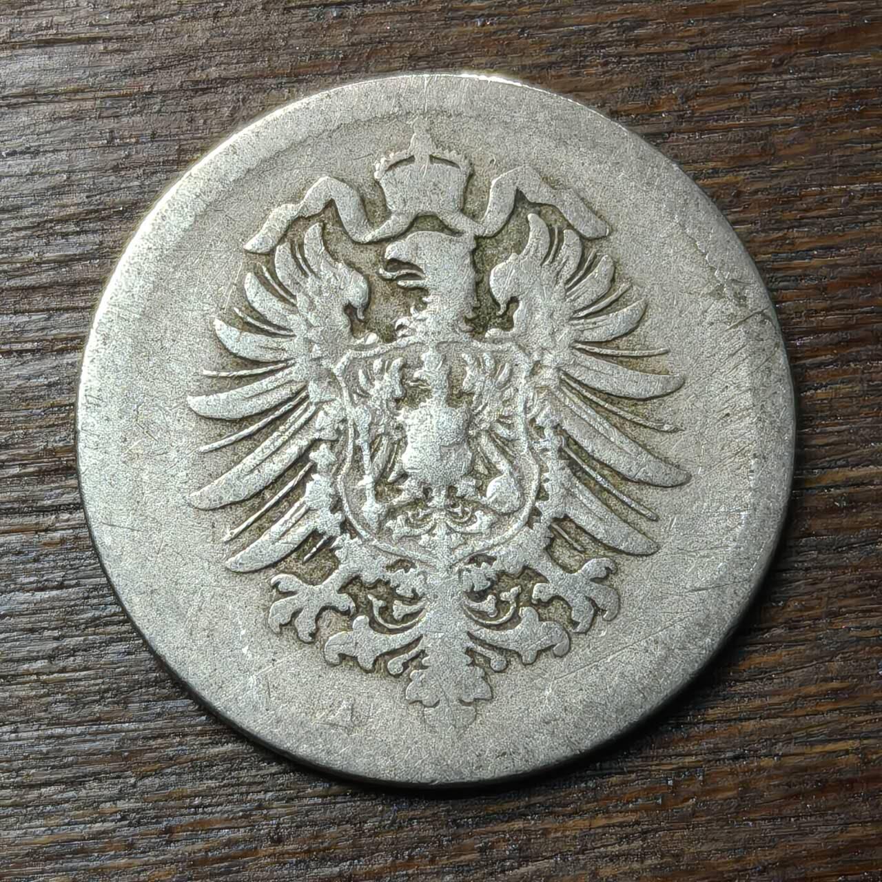 【铜匠收藏】★第134场★散币场，无佣金，30包邮。不满30元，支付5元运费。《接受代拍 代送NGC评级》 德国 1876年 短翅鹰 10芬尼 镍币 德意志第二帝国