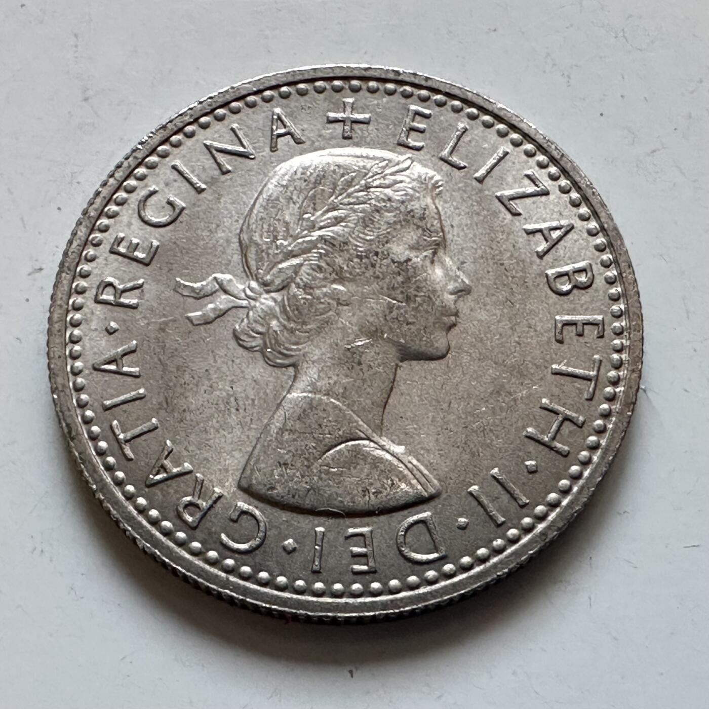 🌹外币初藏🌹🐯2025年第135场  每周二四六晚8️⃣点 接代拍 英国1965年六便士