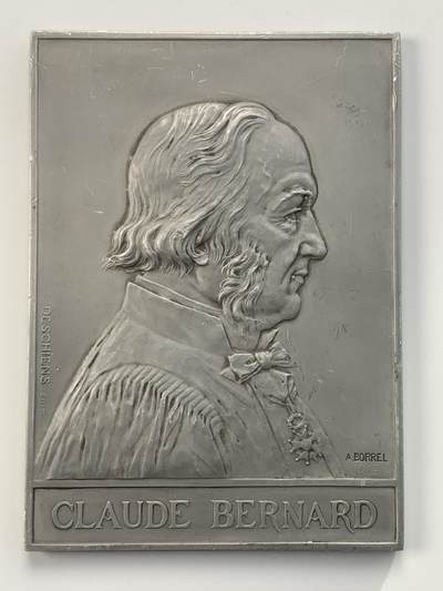 掌中浮雕-藏着的欧洲第044场 - 1913年法国科学家克洛德.贝尔纳白色金属纪念章，80*110mm，132g