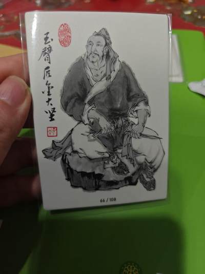 第十五期（周日截拍）惊喜不断看简介 - 齐卡社 董振中水浒英雄谱 限编卡   金大坚 16/108