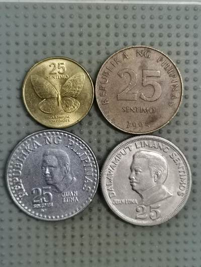 2025年第130场各国散币拍卖（总第130场） - 菲律宾25分4枚