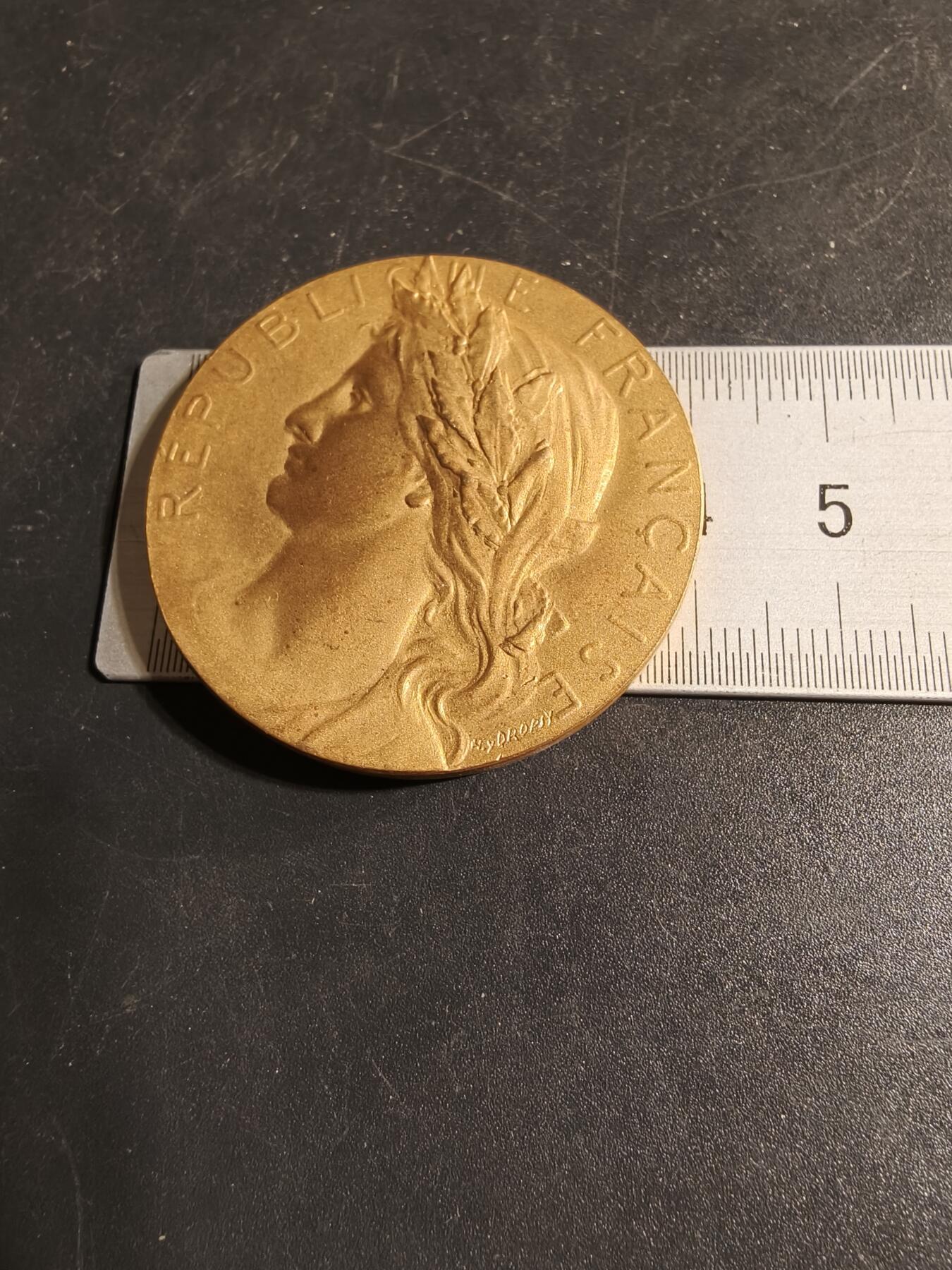 老王徽章第167期 法国S.I.C.A.E.全国联合会成立30周年纪念章     直径41mm.   重量38.1g