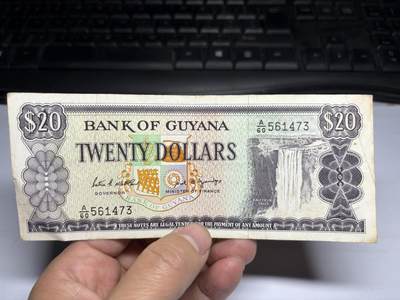 2025年集古藏今外币拍卖第十期-第10场—（总第290拍-纸币专场），本期拍完结算一次，发货时间2-3天，休息几天后继续新的一期拍卖。 - 圭亚那20元