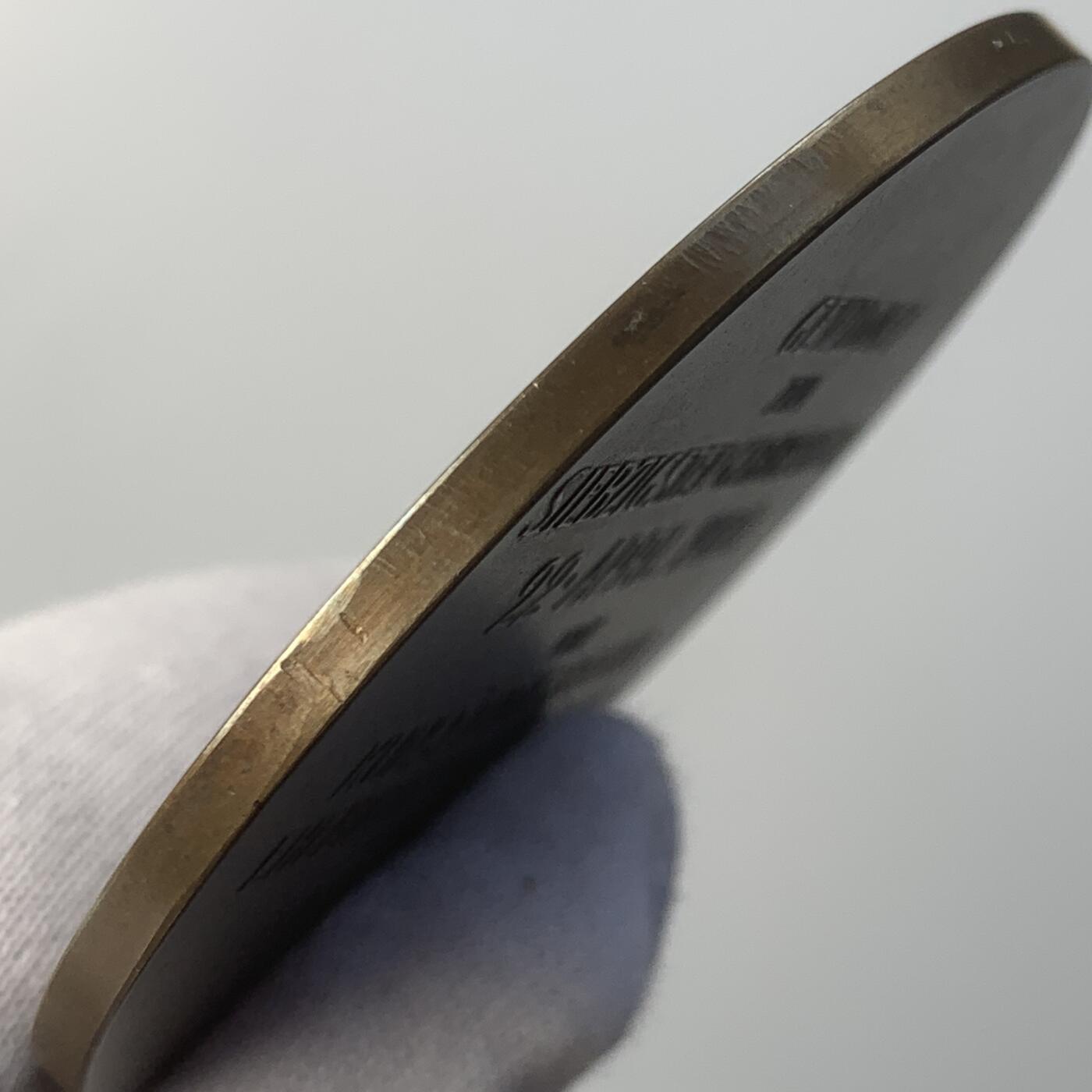 掌中浮雕-藏着的欧洲第044场 1900年奥地利维也纳应用艺术学院院长约瑟夫·里特·冯·斯托克（1830-1902）70大寿纪念铜章，奥地利章牌艺术大师安东·沙夫（A.Scharff）作品 , 62mm