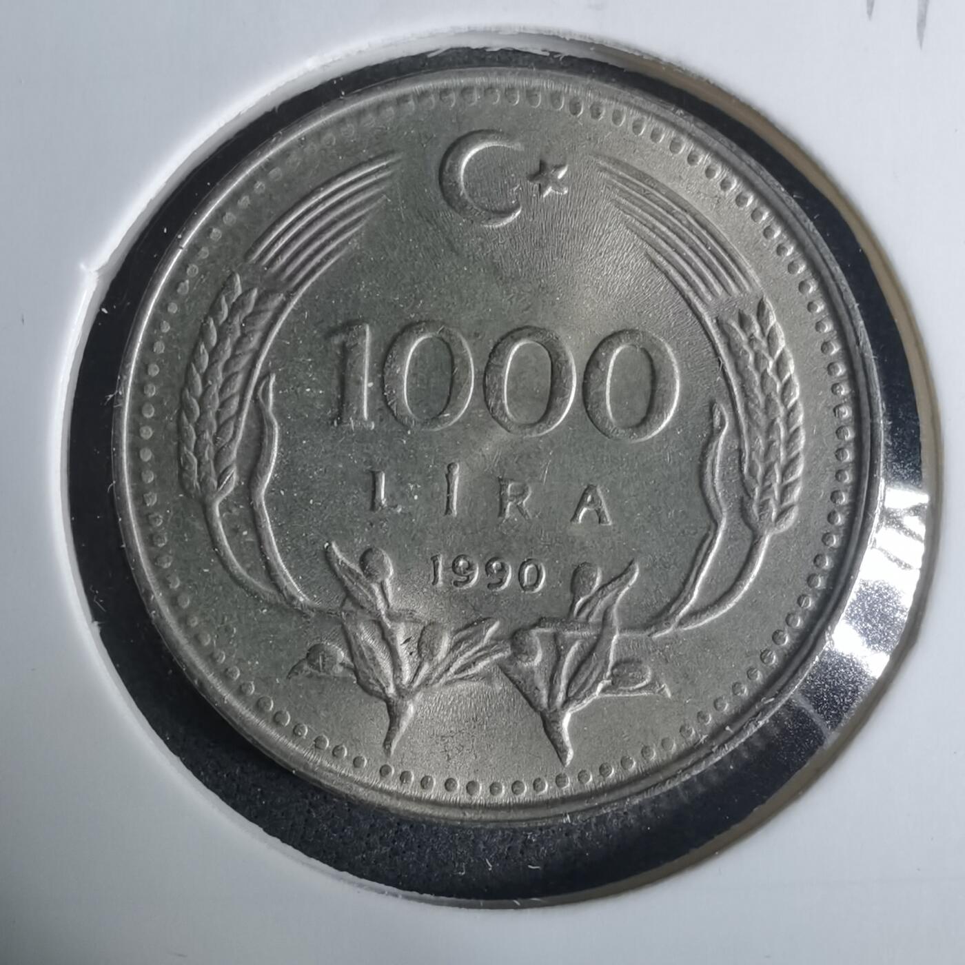 沼泽如烟--第919场 土耳其1990年1000里拉