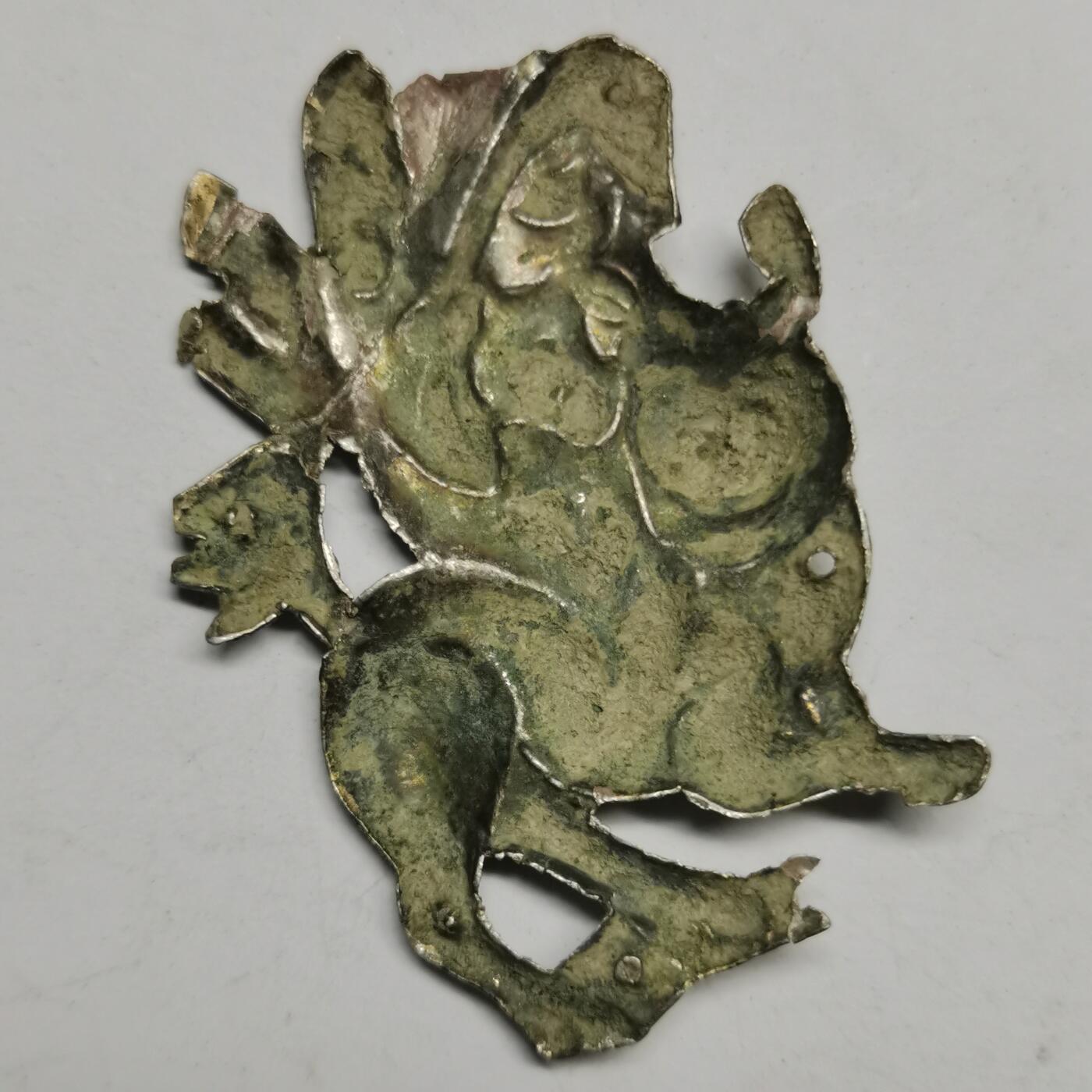 杂件专场85期 清代老银吉兽