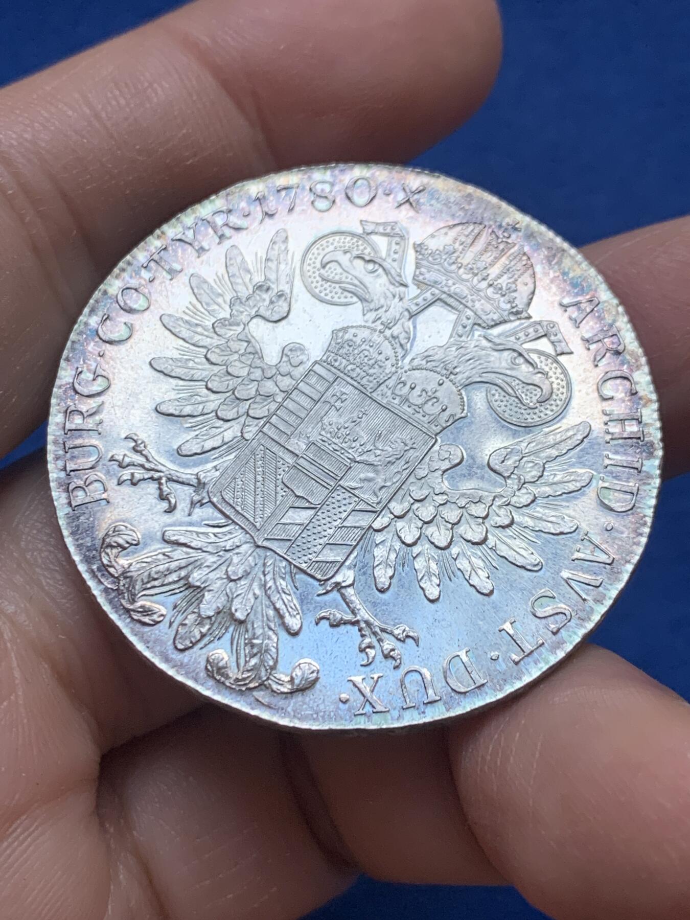 《竞宝斋》第444场 周日，周一，2场连拍 （全场包邮） 奥地利大奶妈银币 后铸版 有精制状态 细节见图